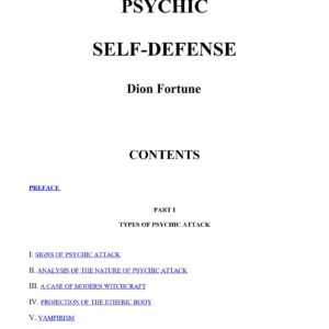 Fortune,Dion,Psychic Self-Defense