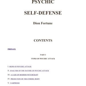 Fortune,Dion,Psychic SelfDefense