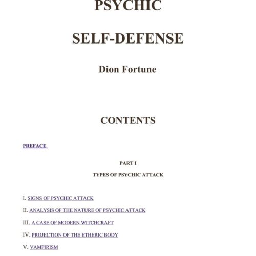 Fortune,Dion,Psychic SelfDefense - Imagen 1