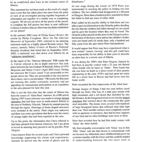 Fowler,Alien Base in Siberia,FSR2003V48N3 - Imagen 1