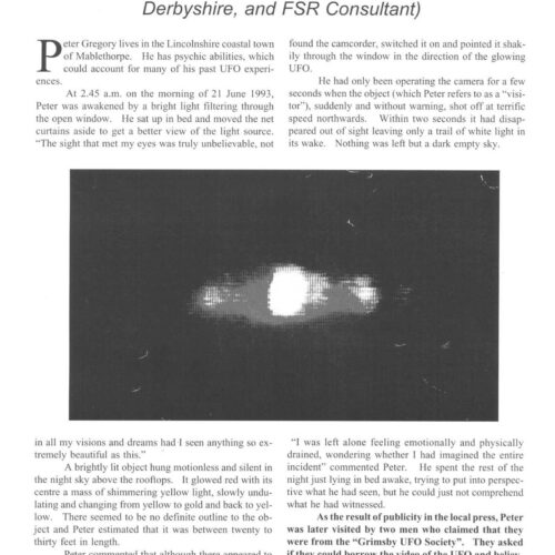 Fowler,UFO Photo 1993,England,FSR1994V39N3 - Imagen 1