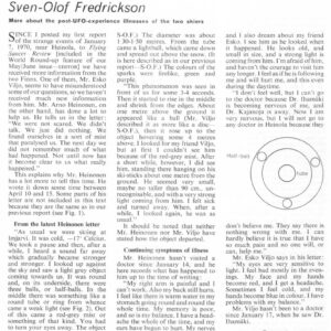 Fredrickson,UFO 1970,Finland,FSR70V16N4
