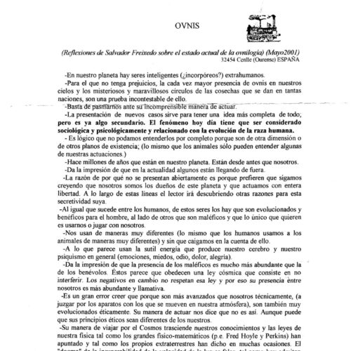 Freixedo , OVNIs - Imagen 1