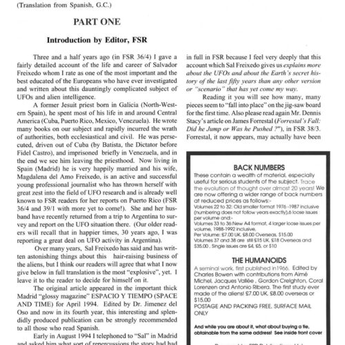 Freixedo,Contacts U.S.Presidents with UFOs,FSR94V39N4 - Imagen 1