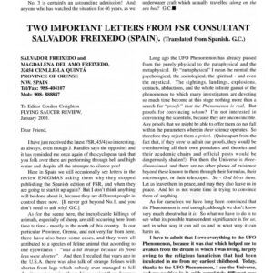 Freixedo,Opinions about UFOs,FSR2001V46N3