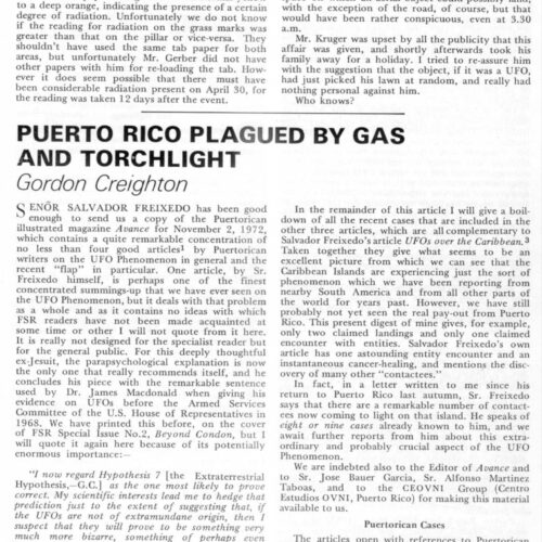 Freixedo,UFOs 1968,Puerto Rico,FSR-CH 1973 N 17 - Imagen 1
