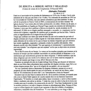 Freixedo,de Jesuita a Hereje