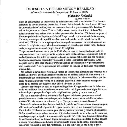 Freixedo,de Jesuita a Hereje - Imagen 1