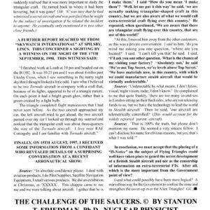 Friedman,Challenge of the saucers,FSR2000V45N3