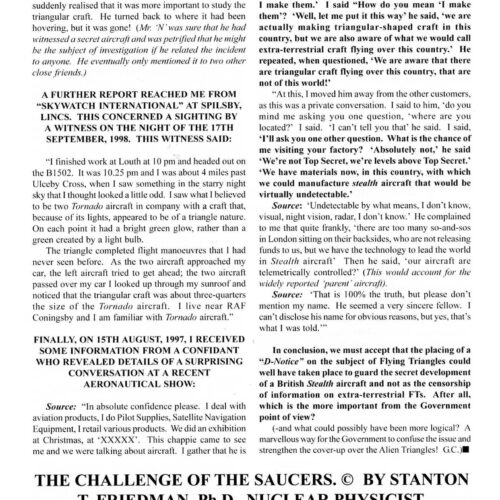 Friedman,Challenge of the saucers,FSR2000V45N3 - Imagen 1