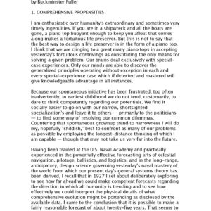 Fuller,Buckminster,Operating manual for the spaceship Earth
