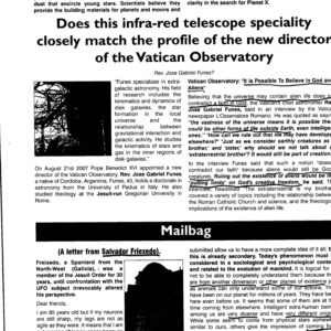 Funes Vatican,The universe may contain alien life,FSR2008V53N1