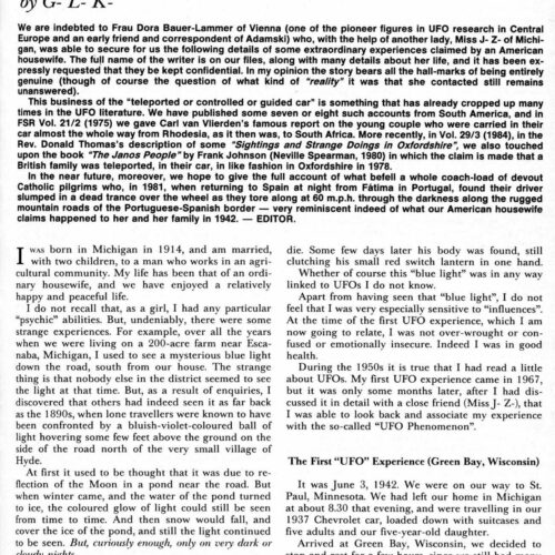 GLK,Contact E.T. 1944,Wisconsin,FSR1985V31N1 - Imagen 1