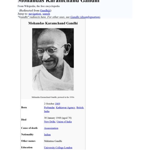 Gandhi,Wikipedia - Imagen 1