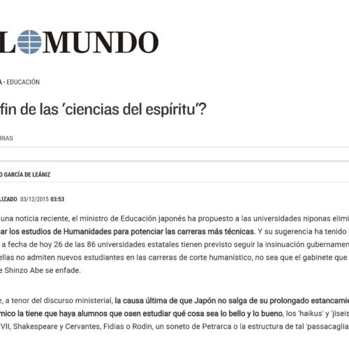 Garcia de Leaniz,El fin de las ciencias del espiritu - Imagen 1