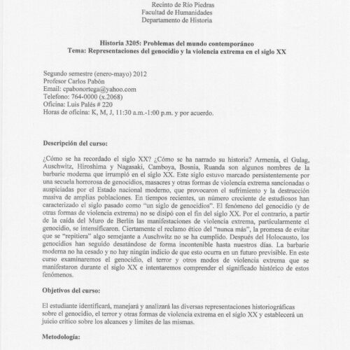 Genocidio en el siglo XX,Carlos Pabon - Imagen 1