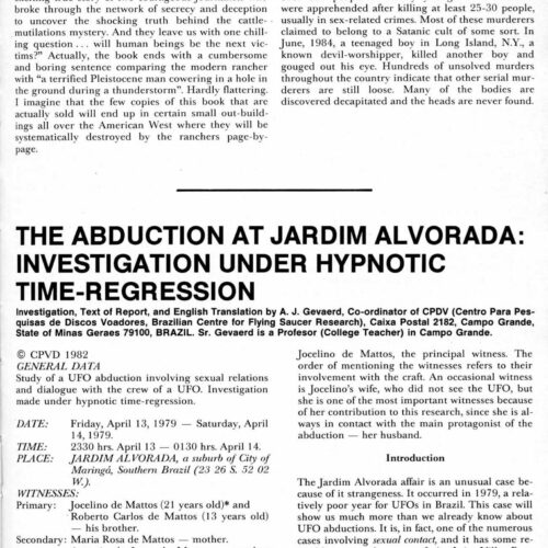 Gevaerd,Humanoids 1979,Alvorada,Brazil,FSR1984V30N2 - Imagen 1