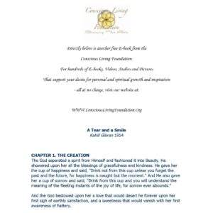 Gibran,A tear and a smile