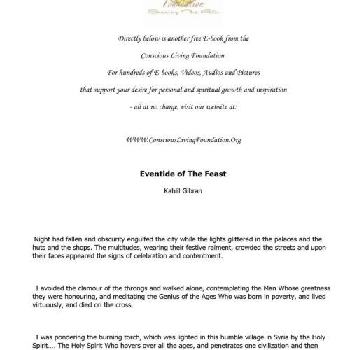 Gibran,Eventide of the feast - Imagen 1