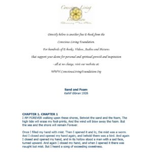 Gibran,Sand and foam