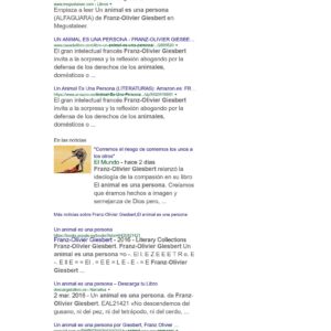 Giesbert,El animal es una persona