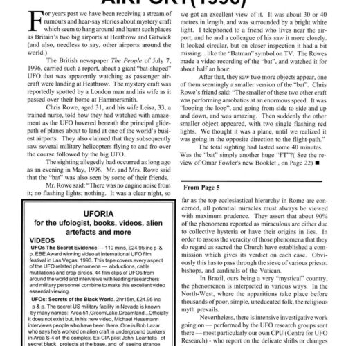 Gigantic Bat-UFO 1996,London,FSR1996V41N3 - Imagen 1
