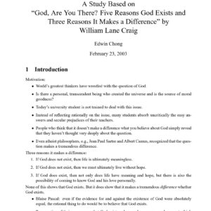 God Existence,Arguments,Craig