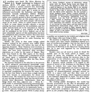 Goddard,Sirius Mystery,FSR76V22N2