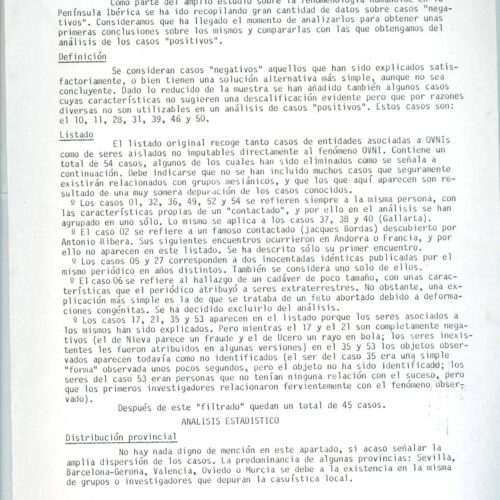 Gonzalez Manso,Casos negativos de humanoides ibericos 1983 - Imagen 1