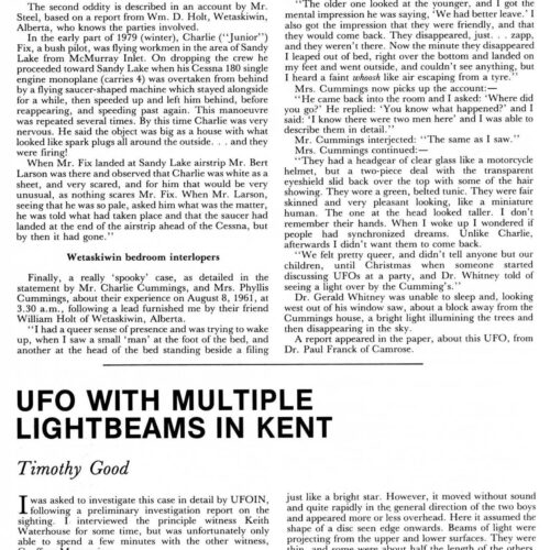 Good,UFO 1975,light beams,England,FSR80V26N3 - Imagen 1