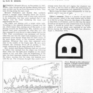 Grahn,UFO 1967,Finland,FSR-CH 1973 N 13