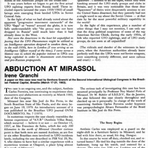 Granchi,Sex and UFOs 1979,Mirassol,Brazil,FSR84V30N1