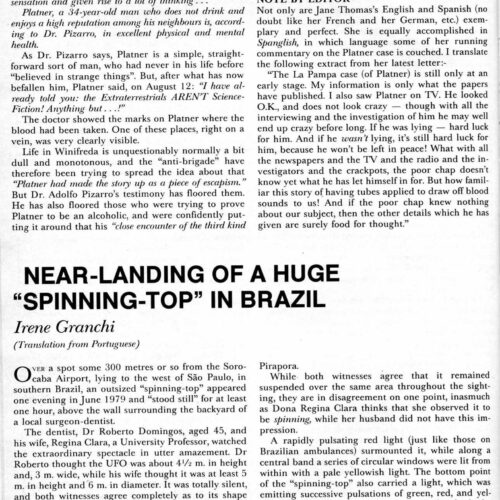 Granchi,UFOs 1979,Sao Paulo,FSR83V29N2 - Imagen 1