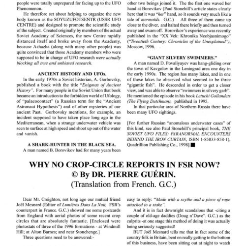 Guerin,Crop Circles Reports in FSR,FSR1999V44N1 - Imagen 1