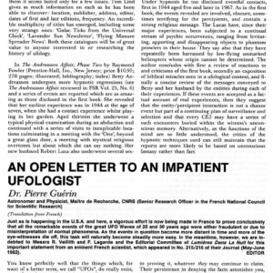 Guerin,Letter to an impatient ufologist,FSR83V28N5