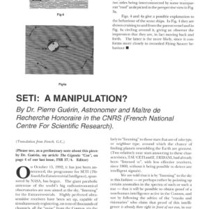 Guerin,SETI,a manipulation,FSR1993V38N1