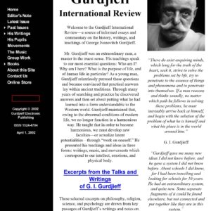 Gurdjieff International Review