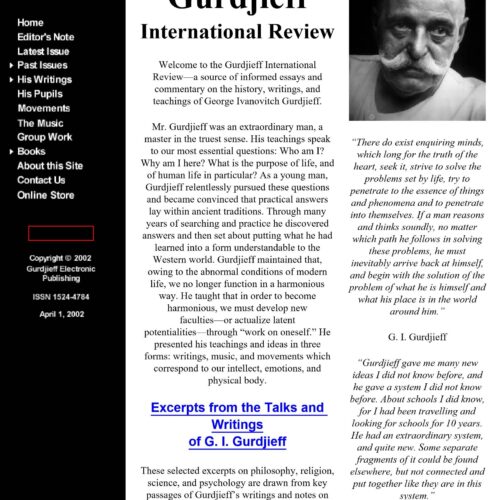 Gurdjieff International Review - Imagen 1