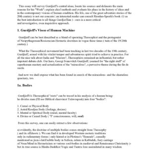 Gurdjieff,Enneagram and the Fourth Way