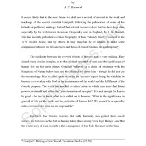Gurdjieff,by A.C.Harwood