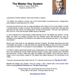 Haanel,Charles F.,The Master Key System
