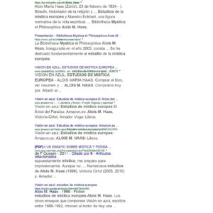 Haas,Alois M.,Estudios de mistica europea