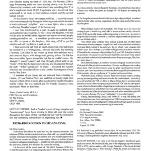 Haines,UFO Photo Analysis,FSR1998V43N3