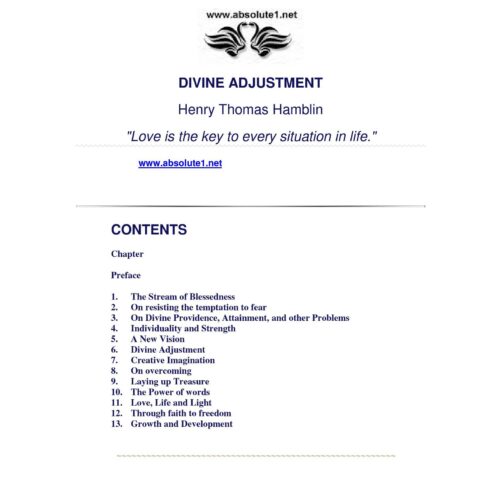 Hamblin,Divine adjustment - Imagen 1