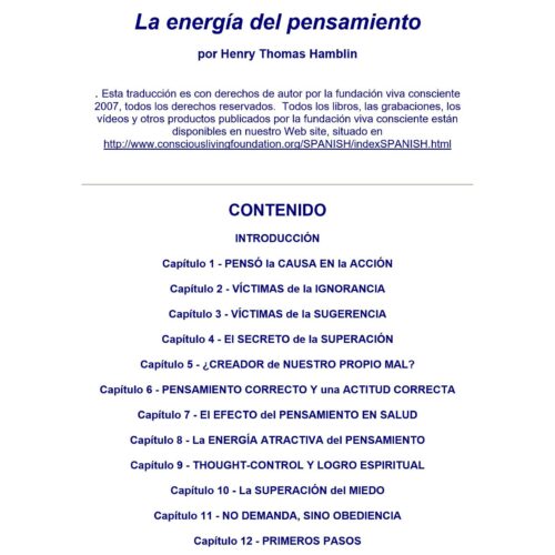 Hamblin,El poder del pensamiento - Imagen 1