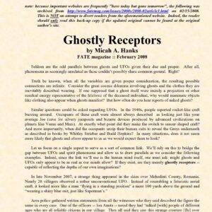 Hanks,Micah,Ghostly receptors