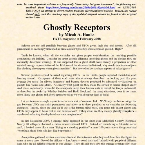 Hanks,Micah,Ghostly receptors - Imagen 1