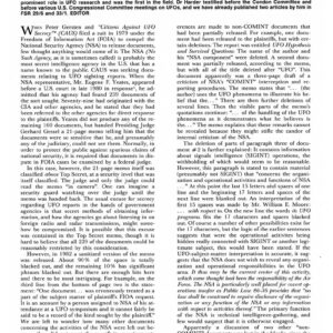 Harder,U.S.Government UFO secrecy,FSR1989V34N4
