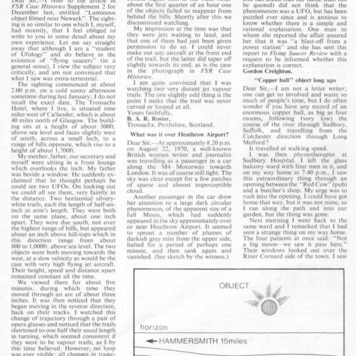 Harris,UFOs 1970,England,FSR-CH 1971 N 5 - Imagen 1