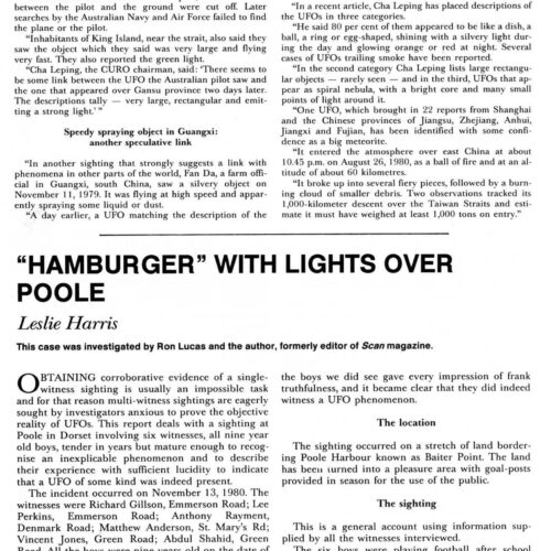 Harris,UFOs 1980,British children,FSR82V27N5 - Imagen 1